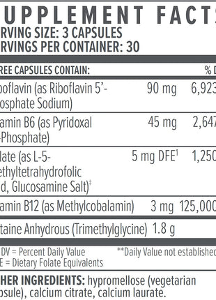 Biote Nutraceuticals - Methyl Factors+ - Circulation + Mood (90 Capsules) (Pack of 2)