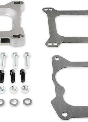 Mr. Gasket Carburetor Adapter Kit 4Bbl To 4Bbl, Silver