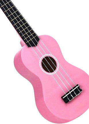POMAIKAI Soprano Ukulele for Beginners, 21 Inch Ukulele Wood Toddler Guitar Small Hawaiian Ukalalee Starter (Black)