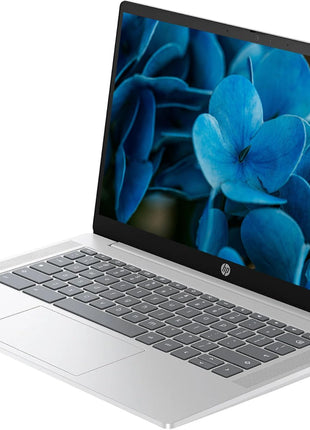 HP 2025 Lightweight Chromebook, 14'' HD IPS Display, Intel N Processor Up to 3.69GHz, 4GB LPDDR5 Ram, 128GB SSD, Super-Fast 6th Gen WiFi, Chrome OS, Dale Silver (Renewed)