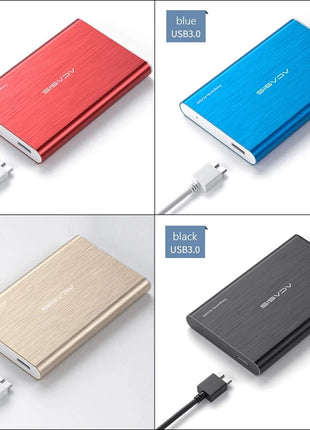 ACASIS 500GB USB3.0 2.5" Portable External Hard Drive for Desktop Laptop HDD Hard Disk (500GB, Black)