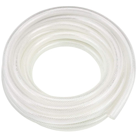 3/8 inch ID x 25 Ft High Pressure Braided Clear PVC Vinyl Tubing Flexible Vinyl Tube, Heavy Duty Reinforced Hose Tubing, BPA Free and Non Toxic
