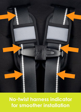 Baby Trend Trooper 3-in-1 Convertible Car Seat, Dash Black