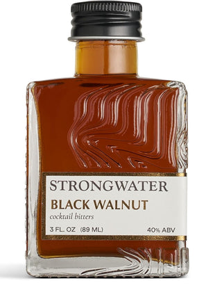 Strongwater Black Walnut Bitters (40 Servings) - Rich, Nutty Walnut Bitters to Pair with a Manhattan, Coffee, or Use for Old Fashioned - 3oz, 1 Pack