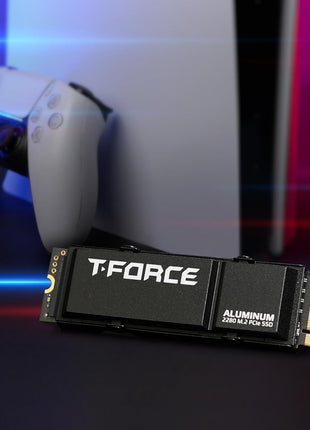 TEAMGROUP T-Force G70 PRO Aluminum Heatsink 2TB DRAM SLC Cache 3D TLC NAND NVMe InnoGrit PCIe Gen4x4 M.2 2280 Gaming Internal SSD Works with PS5 Read/Write 7400/6800 MB/s TM8FFH002T0C128