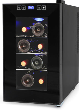 BLACK+DECKER BD60026 Wine Cellar with LED Display (8-Bottle Capacity)