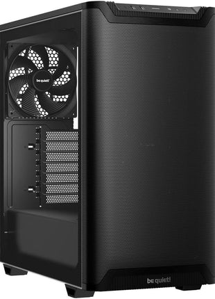 be quiet! Pure Base 501 Black PC case | 2 Preinstalled Quiet Fans | Mid Case | USB 3.2 Gen | Airflow | BGW74