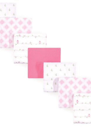 Luvable Friends Unisex Baby Cotton Flannel Receiving Blankets, Basic Elephant 7-Pack, One Size