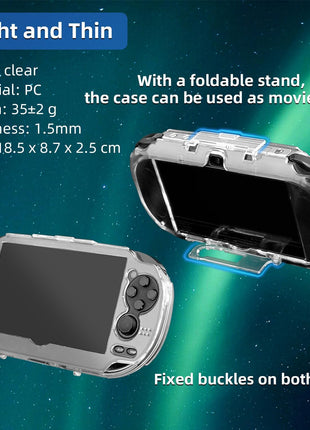 OSTENT Protective Clear Crystal Hard Carry Guard Case Cover Skin for Sony PS Vita PSV 1000 PCH-1000