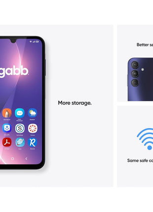 Gabb Phone 4 Pro — Smartphone for Teens, GPS Tracker, No Social Media or Internet, Optional Parental Contact Controls, Phone Plan Required - Dark Blue