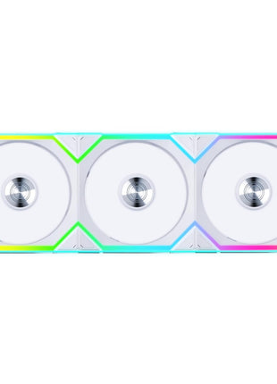 Lian Li UNI Fan SL Wireless (Reverse Blade) 120mm ARGB Fan - Triple Pack - 2.4 GHz Wireless Signal for RGB & Fans Control - Daisy-Chain Design - Controller Included and Required - White (12RSL1W3W)