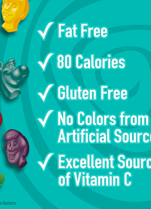 Scooby Doo Fruit Flavored Snacks, Gluten Free, Kids Snacks, Value Pack, 22 Ct, 17.6 oz