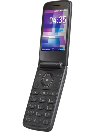 Tracfone, TCL FLIP 3, SIM Card Included Flip Phone (Locked to | 16GB, Stone Gray, 5MP Video Capable Camera, Locked [Sim Card Included - Separate Purchase Not Necessary]
