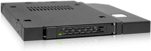 ICY DOCK 2.5" SATA/SAS HDD/SSD Rugged Full Metal Mobile Rack for Slim ODD or Slim FDD Bay | ToughArmor MB411SPO-B