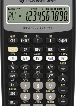 Texas Instruments BA II Plus Financial Calculator, Black Medium