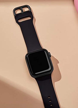 Sport Band Compatible with Apple Watch Bands 49mm 46mm 45mm 44mm 42mm 41mm 40mm 38mm, Soft Silicone Replacement Strap with Classic Clasp for iWatch Series 11 10 9 8 7 6 5 4 3 2 1 SE Ultra Women Men