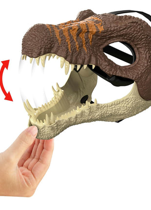 Mattel Jurassic World Rebirth Spinosaurus Dinosaur Mask, Role-Play Head Wear, Movie-Inspired Costume Gear, Openable Jaw, Realistic Texture and Color, Adjustable Strap
