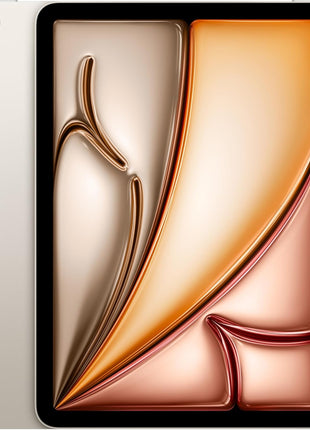 Apple iPad Air 11-inch with M3 chip Built for Apple Intelligence, Liquid Retina Display, 256GB, 12MP Front/Back Camera, Wi-Fi 6E, Touch ID, All-Day Battery Life — Starlight