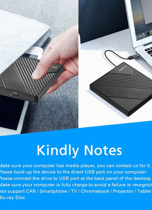 Amicool External DVD Drive USB 3.0 USB C CD Burner CD/DVD +/-RW Optical Drive, Slim Portable DVD CD ROM Rewriter Writer Duplicator for Laptop Desktop PC Windows 11/10/8/7 MacBook Mac Linux OS Apple
