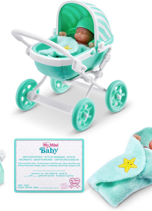 5 Surprise My Mini Baby Series 1 (2 Pack) by ZURU, Collectible Mystery Capsule, Toy for Girls, Realistic Miniature Baby, Playset and Accessories