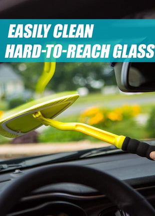 Invisible Glass 95161 Reach and Clean Tool (1-Piece) - Window Wand Glass Cleaning Tool for Windshields, Cleaner for Auto Glass, Hard-to-Reach Places