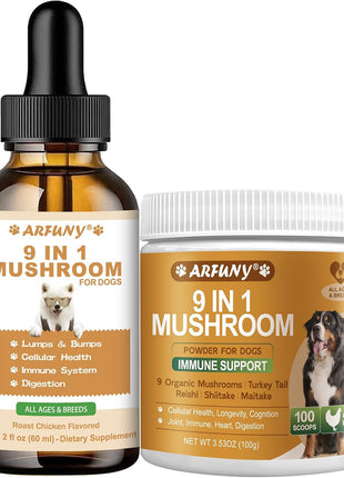 9 in 1 Dog Mushroom Powder & Drops