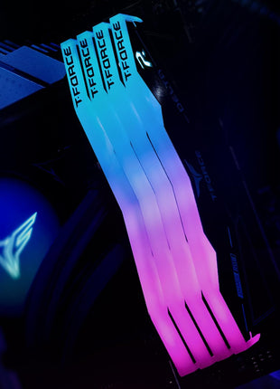 TEAMGROUP T-Force Delta RGB DDR5 Ram 32GB (2x16GB) 6400MHz PC5-51200 CL38 Desktop Memory Module Ram for 600 700 Series Chipset XMP 3.0 Ready Black FF3D532G6400HC38JDC01