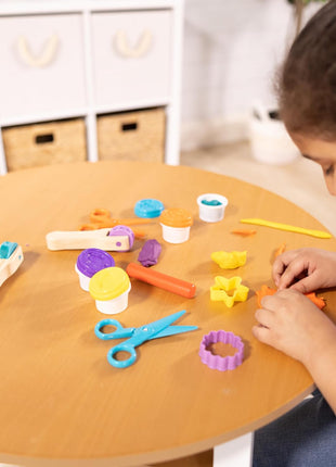Melissa & Doug Created by Me! Cut, Sculpt, and Roll Modeling Dough Kit with 8 Tools and 4 Colors of Modeling Dough