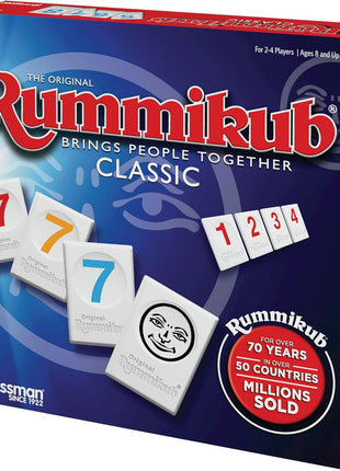 Pressman Rummikub - The Original Rummy Tile Game | Exciting Family Game of Strategy and Luck | Promotes STEM Skills | For Kids, Teens, Adults | 2-4 Players, Ages 8+