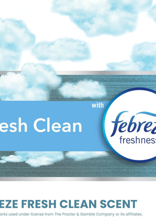 Glad Tall Kitchen Drawstring Trash Bags - Odorshield 13 Gallon White Trash Bag, Febreze Fresh Clean, 110 Count | Febreze Freshness, Rip and Tear Resistant, Fresh Clean Scented Garbage Bags, Household Essentials