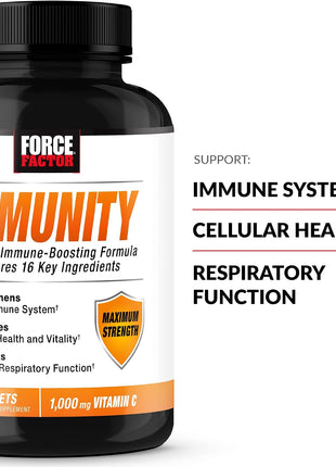 Force Factor Immunity, 3-Pack, Immune Support Booster with Elderberry and 1000mg of Vitamin C, Plus Vitamin D, Zinc, Probiotics, Antioxidants, and Echinacea for Immune Health Defense, 270 Tablets