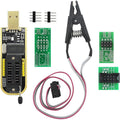 KeeYees SOP8 SOIC8 Test Clip and CH341A USB Programmer Flash for Most of 24 25 Series BIOS Chip with PDF Tutorial