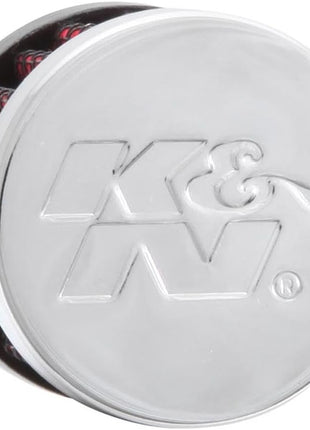 K&N Vent Air Filter/Breather: High Performance, Premium, Washable, Replacement Engine Filter: Flange Diameter: 0.5 in, Filter Height: 1.125 in, Flange Length: 0.438 in, Shape: Breather, 62-2480