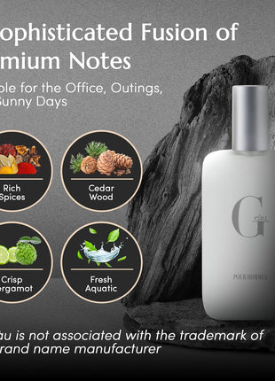 PB ParfumsBelcam G eàu Eau de Toilette Perfume Spray for Men - 3.4 Fl Oz Affordable Long Lasting Cologne, Modern Masculine Scent with Woody Citrus Fragrance Made with Premium Oils for All Day Use