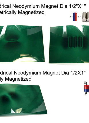 Green Magnetic Viewing Film 4x6 | Cool Magnets Science Kit | Magnetic Field Detector & Visual Aid for Physics Education | Ideal for Research & Magnetism Demonstrations