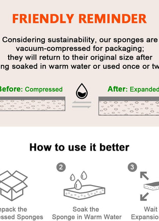 AIDEA Non Scratch Scrub Sponge, 24Count, Sponges for Dishes, Sponges Kitchen, Cleaning Sponge, Cleans Fast Without Scratching, Stands Up to Stuck on Grime, Cleaning Power for Everyday Jobs