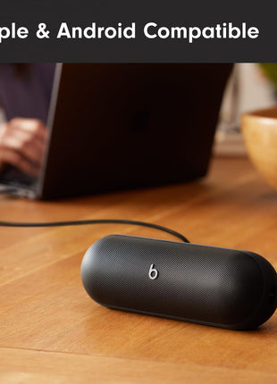 Beats Pill - Portable Bluetooth Speaker - Up to 24H Battery Life, Water Resistant, Bluetooth, Apple & Android Compatible, Seriously Loud Sound for Home, Outdoor and Travel - Matte Black
