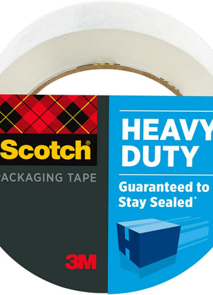 Scotch Heavy Duty Shipping Packing Tape, Clear, Shipping and Packaging Supplies, 1.88 in. x 54.6 yd., 1 Tape Roll