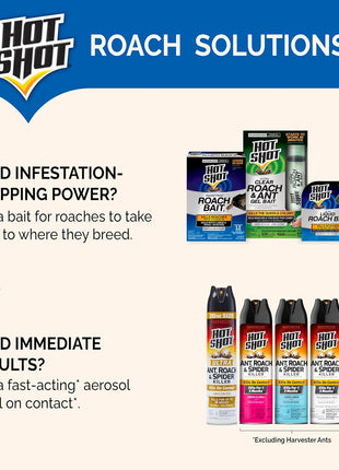 Hot Shot Ultra Liquid Roach Bait 6 Count, Kills In Hours, 1 Pack