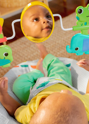 Bright Starts Playful Paradise Comfy Baby Bouncer Seat with Soothing Vibration and Toys, Unisex, 0-6 Months