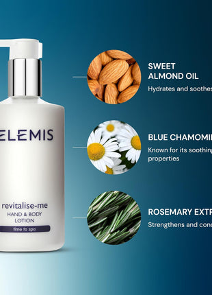ELEMIS Revitalise-Me Hand & Body Lotion with Basil Thyme & Neroli, 300ml