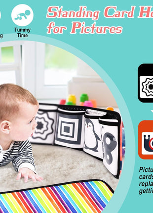 vocheer High Contrast Baby Toys for Newborn, 6-in-1 Sensory Set Gift | 21Pcs Montessori Early Educational Learning Kit, Black and White Baby Toys, for 0-3 Months